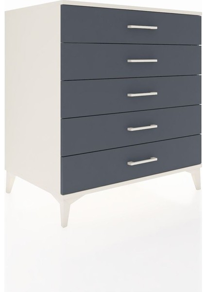 Kronos Şifonyer 5 Çekmeceli 88X59X96 Aytaşı-Antrasit fiyatları
