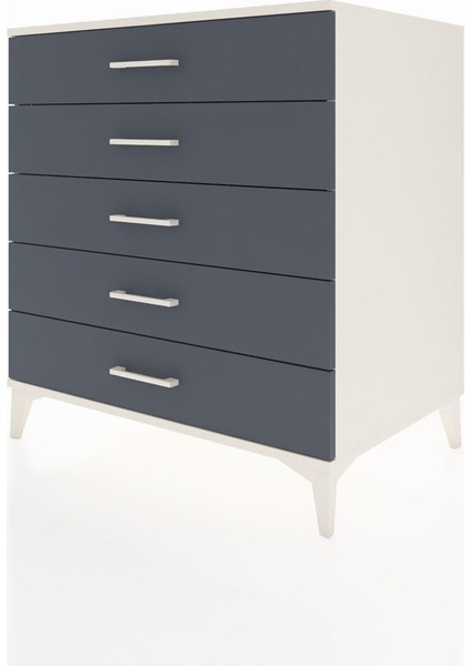 Kronos Şifonyer 5 Çekmeceli 88X59X96 Aytaşı-Antrasit modelleri