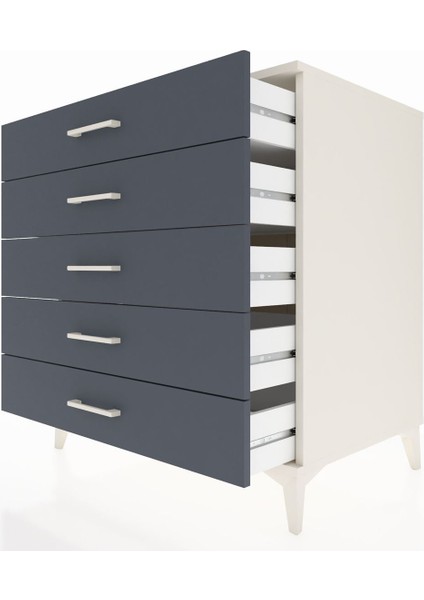 Kronos Şifonyer 5 Çekmeceli 88X59X96 Aytaşı-Antrasit indirimleri