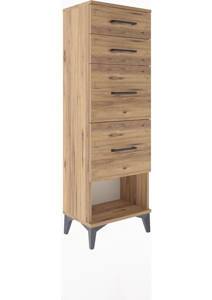 Arges Dolap 4 Çekmeceli 44X30X134 Çam-Çam fiyatları