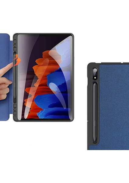 Dux Ducis Sm Galaxy Tab S8 (X700/X706) S7 (T870/T875/T876B) Kılıf Kalem Yerli Mıknatıslı Domo SERIES-(1903) fırsatları