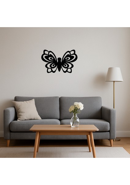 Doğal Kelebek Motifli Mdf Dekor Tablo - MKR023948-8996 fırsatları