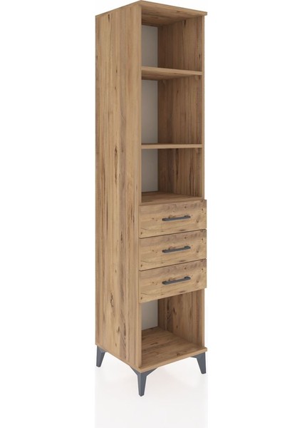 Hyperion Dolap 3 Raflı 3 Çekmeceli 44X44X195 Çam-Çam fiyatları