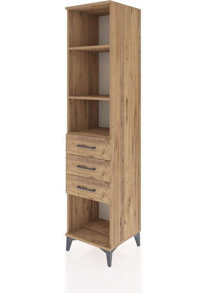 Hyperion Dolap 3 Raflı 3 Çekmeceli 44X44X195 Çam-Çam modelleri