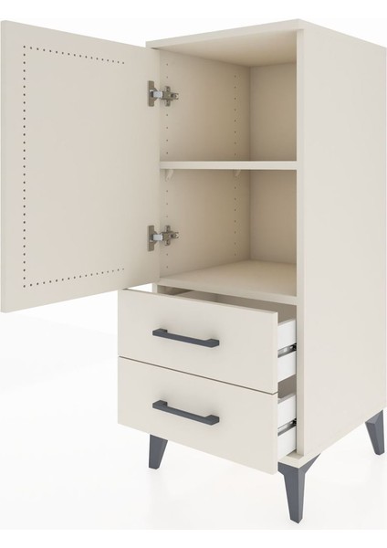 Hyperion Komodin 2 Raflı 2 Çekmeceli Tek Kapaklı 44X44X106 Aytaşı-Aytaşı fırsatları