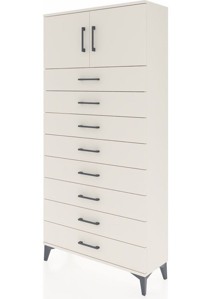 Arges Dolap Tek Raflı 8 Çekmeceli 2 Kapaklı 88X30X182 Aytaşı-Aytaşı modelleri