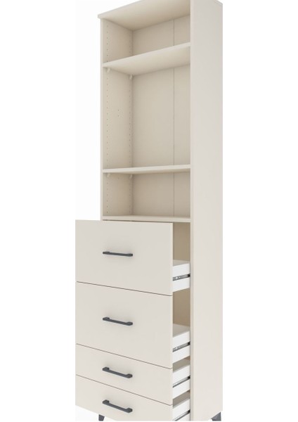 Arges Dolap 3 Raflı 4 Çekmeceli 60X30X221 Aytaşı-Aytaşı indirimleri