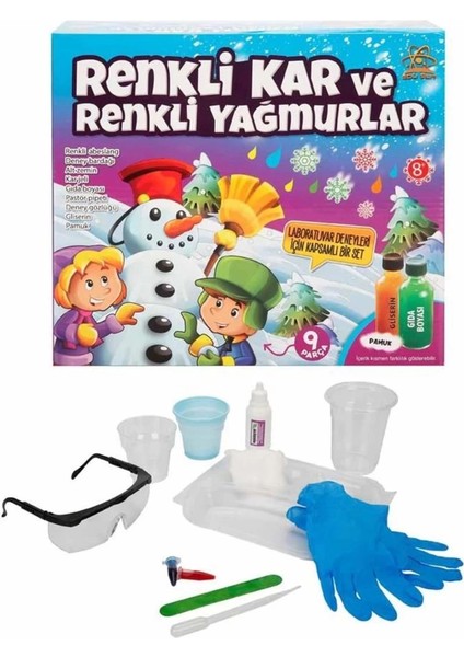 Renkli Kar ve Renkli Yağmurlar Bilim Seti