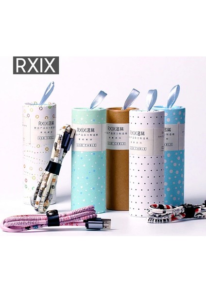 Rxix Örgülü Halat Sağlam Hızlı Şarj Mikro USB Şarj KABLOSU-(1903)