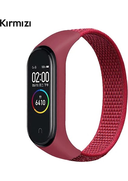 Xiaomi Mi Band 5-4-3 Nylon Kayış KORDON-(1903)