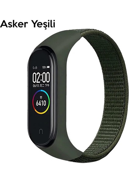 Xiaomi Mi Band 5-4-3 Nylon Kayış KORDON-(1903) fiyatları