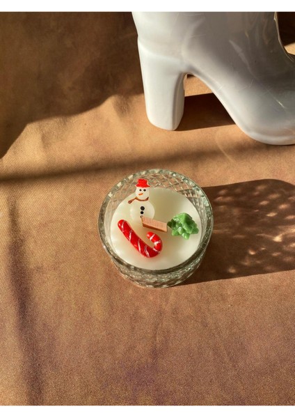 Yılbaşı Mumu - Kardan Adam, Çam Ağacı ,baston Şeker Dekoratif Mum - Yılbaşı Konsept Mumları fiyatları