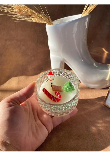 Yılbaşı Mumu - Kardan Adam, Çam Ağacı ,baston Şeker Dekoratif Mum - Yılbaşı Konsept Mumları indirimleri