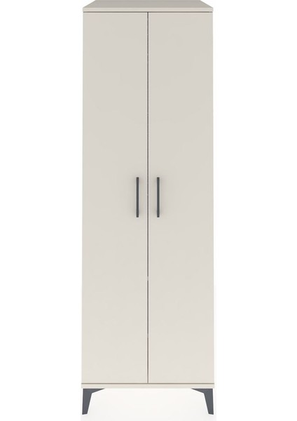 Kronos Dolap 2 Raflı 2 Kapaklı Tek Askılı 60X59X182 Aytaşı-Aytaşı