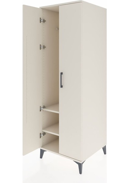 Kronos Dolap 2 Raflı 2 Kapaklı Tek Askılı 60X59X182 Aytaşı-Aytaşı fırsatları