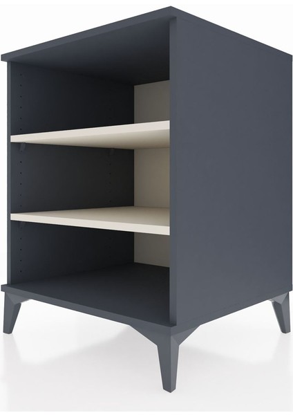 Kronos Komodin 2 Raflı 60X59X80 Antrasit-Aytaşı indirimleri