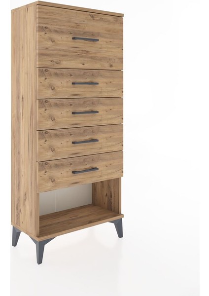 Hyperion Dolap 5 Çekmeceli 60X44X134 Çam-Çam fiyatları