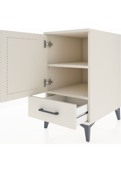 Kronos Komodin 2 Raflı Tek Çekmeceli Tek Kapaklı 44X59X80 Aytaşı-Aytaşı fırsatları