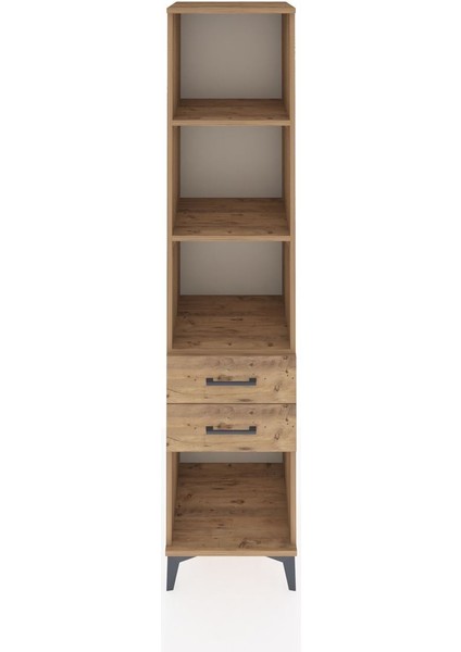 Hyperion Dolap 3 Raflı 2 Çekmeceli 44X44X195 Çam-Çam