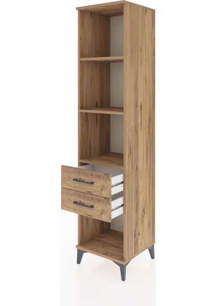 Hyperion Dolap 3 Raflı 2 Çekmeceli 44X44X195 Çam-Çam fırsatları