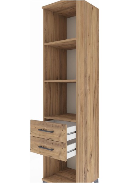 Hyperion Dolap 3 Raflı 2 Çekmeceli 44X44X195 Çam-Çam indirimleri