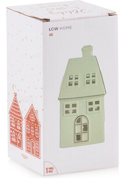 Beyaz Ev Görünümlü Dekoratif LED Işık, 17 Cm, Şık ve Modern Dekor Ürünleri fırsatları