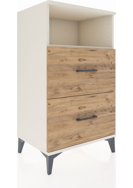 Hyperion Komodin Tek Raflı 2 Çekmeceli 60X44X106 Aytaşı-Çam fiyatları