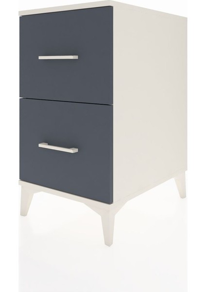 Kronos Komodin 2 Çekmeceli 44X59X80 Aytaşı-Antrasit modelleri