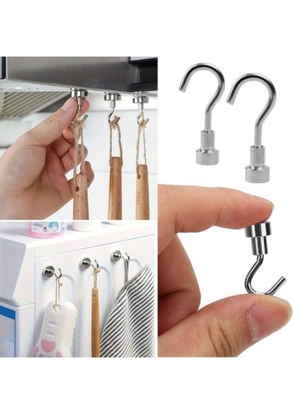 Güçlü Manyetik Mutfak,banyolar Için Çok Amaçlı 2&amp;apos;li Magnet Askı (4172) fırsatları