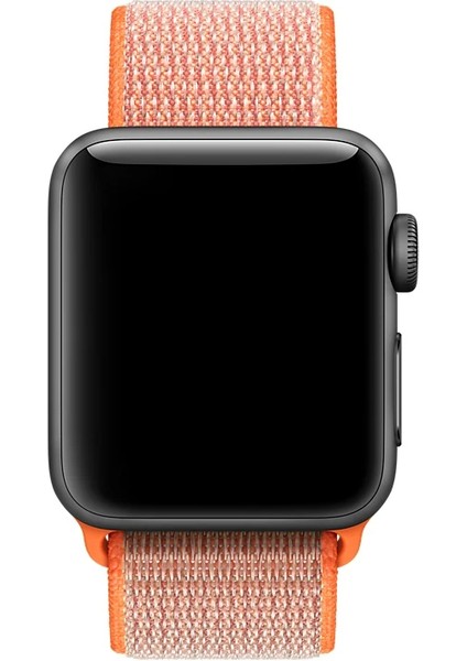 Ally Apple Watch 7-8 41MM 6-5-4 40MM Nylon Loop Spor Kayış Kordon 3-2-1 38MM-(1903)