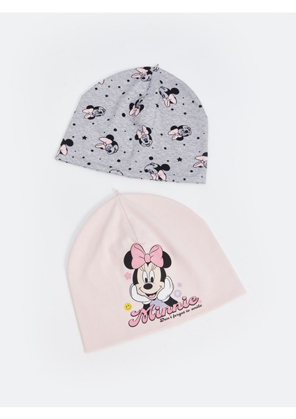 Yeni Sezon Minnie Mouse Baskılı Kız Çocuk Bere