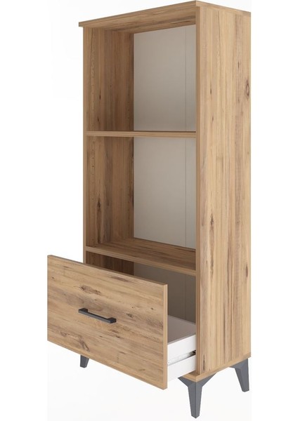 Arges Dolap Tek Raflı Tek Çekmeceli 60X30X134 Çam-Çam fırsatları