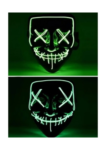 LED Işıklı Yeşil Maske modelleri