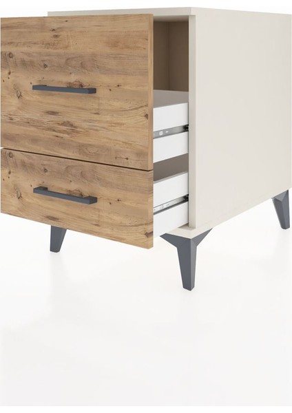 Kronos Komodin 2 Çekmeceli 44X59X64 Aytaşı-Çam fırsatları