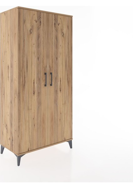 Hyperion Dolap 4 Raflı 2 Kapaklı 88X44X182 Çam-Çam fiyatları