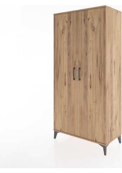 Hyperion Dolap 4 Raflı 2 Kapaklı 88X44X182 Çam-Çam modelleri