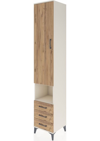 Hyperion Dolap 5 Raflı 3 Çekmeceli Tek Kapaklı 44X44X243 Aytaşı-Çam modelleri