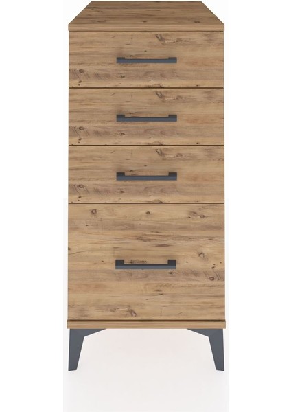 Kronos Komodin 4 Çekmeceli 44X59X96 Çam-Çam