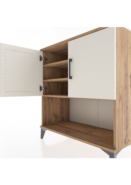 Hyperion Şifonyer 3 Raflı 2 Kapaklı 88X44X96 Çam-Aytaşı indirimleri