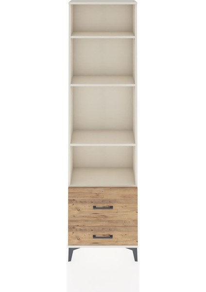 Arges Dolap 4 Raflı 2 Çekmeceli 60X30X221 Aytaşı-Çam