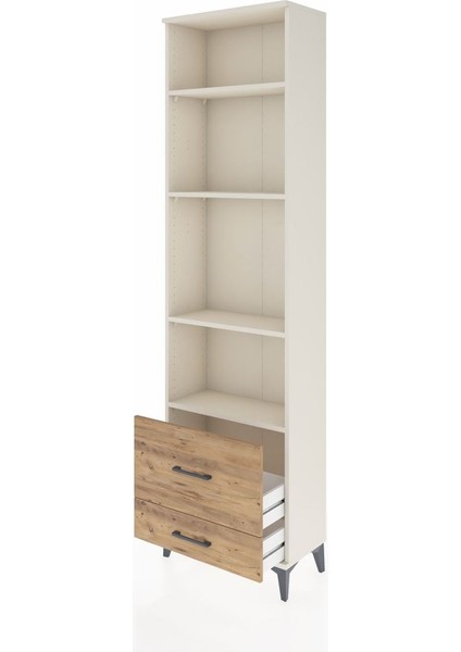 Arges Dolap 4 Raflı 2 Çekmeceli 60X30X221 Aytaşı-Çam fırsatları