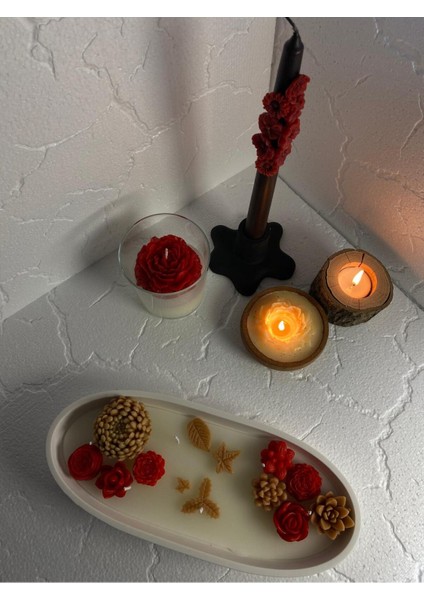 Kayık Kasede Kaktüs Bahçesi - Özel Hediyelik Mum fırsatları