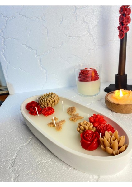 Kayık Kasede Kaktüs Bahçesi - Özel Hediyelik Mum indirimleri