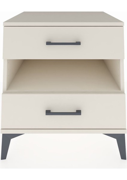 Kronos Komodin Tek Raflı 2 Çekmeceli 60X59X64 Aytaşı-Aytaşı fiyatları