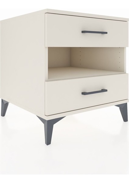 Kronos Komodin Tek Raflı 2 Çekmeceli 60X59X64 Aytaşı-Aytaşı fırsatları