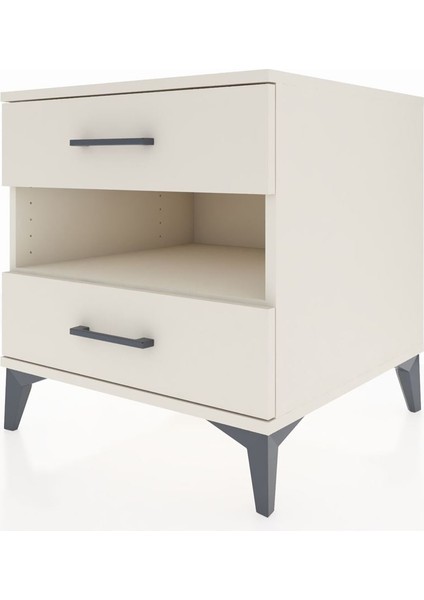 Kronos Komodin Tek Raflı 2 Çekmeceli 60X59X64 Aytaşı-Aytaşı indirimleri