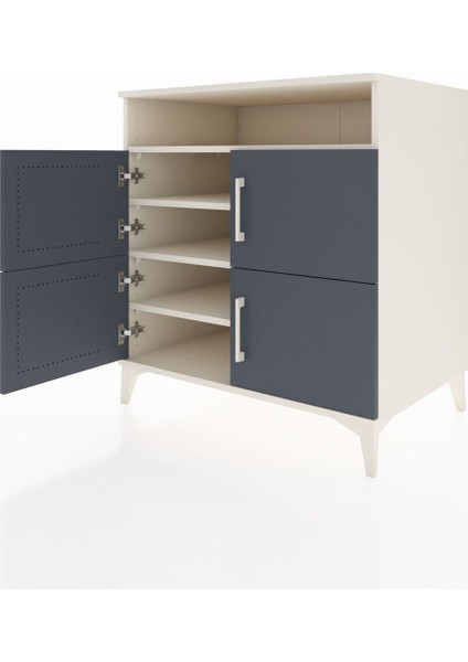 Kronos Şifonyer 4 Raflı 4 Kapaklı 88X59X96 Aytaşı-Antrasit fırsatları