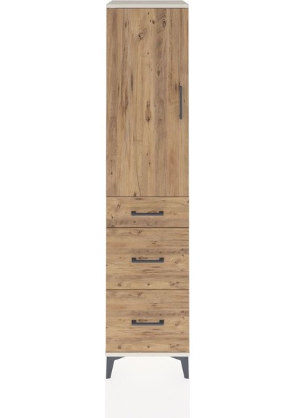 Hyperion Dolap 3 Raflı 3 Çekmeceli 44X44X195 Aytaşı-Çam