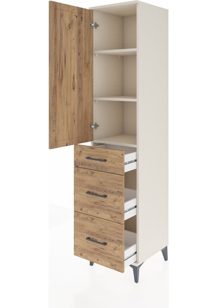 Hyperion Dolap 3 Raflı 3 Çekmeceli 44X44X195 Aytaşı-Çam fırsatları