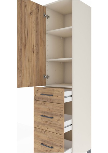 Hyperion Dolap 3 Raflı 3 Çekmeceli 44X44X195 Aytaşı-Çam indirimleri